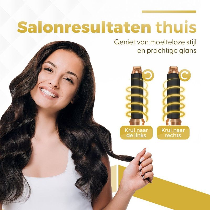 Fleau Beauty - PRO Edition - Multistyler - Wit - 6 in 1 Set