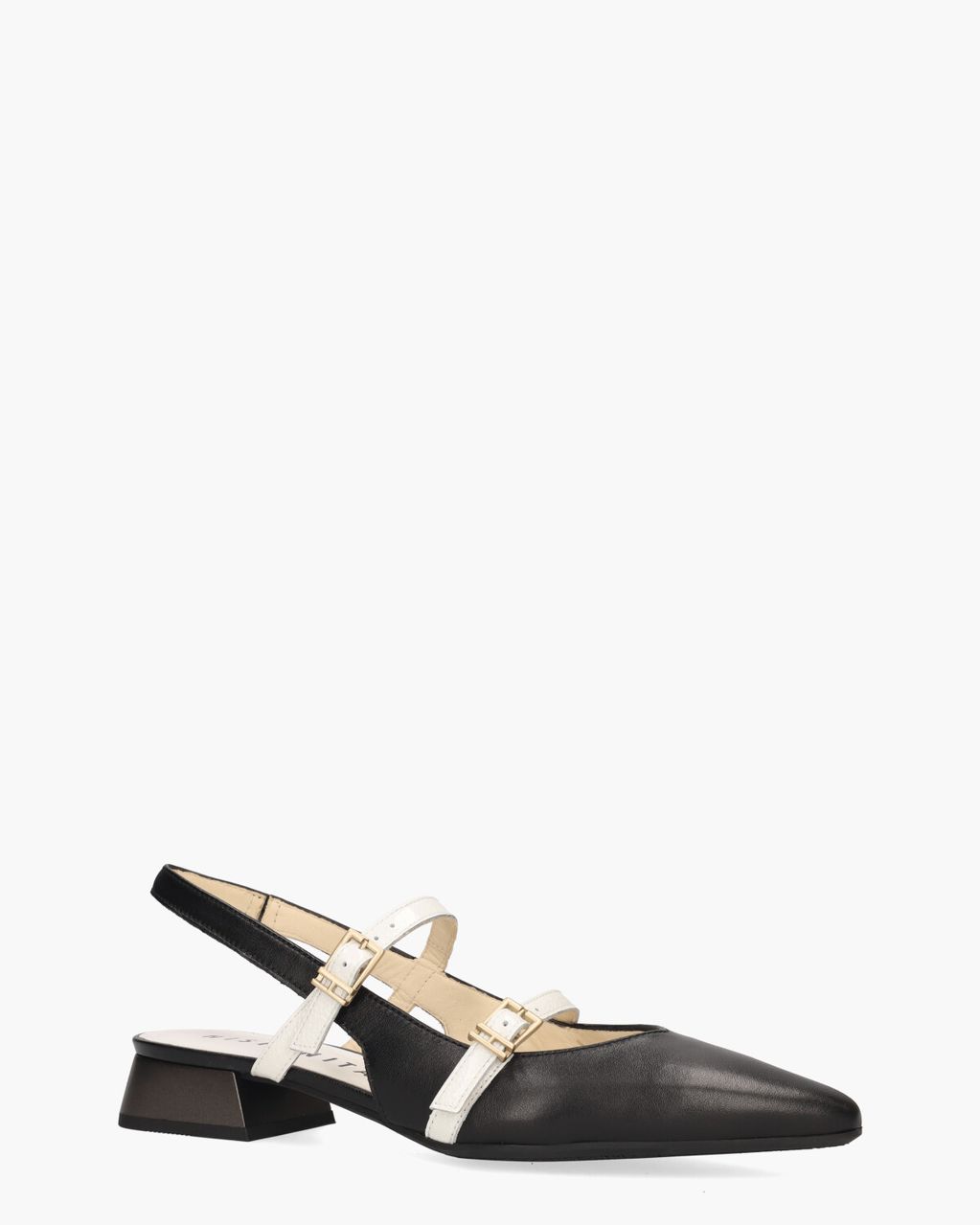 Hispanitas HV253922 Zwart/Wit Dames Slingbackloafers