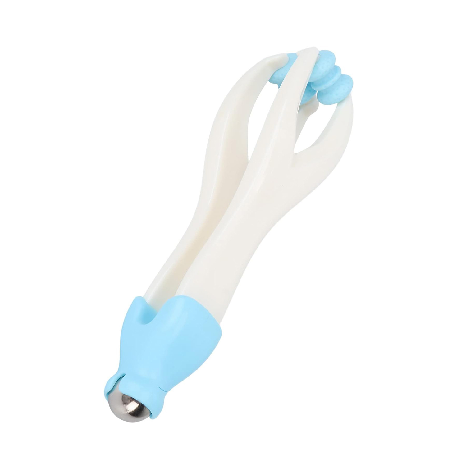 Finger Massage Roller Hand Massage Tool zur Selbstmassage / Entspannung - Weiss / Blau