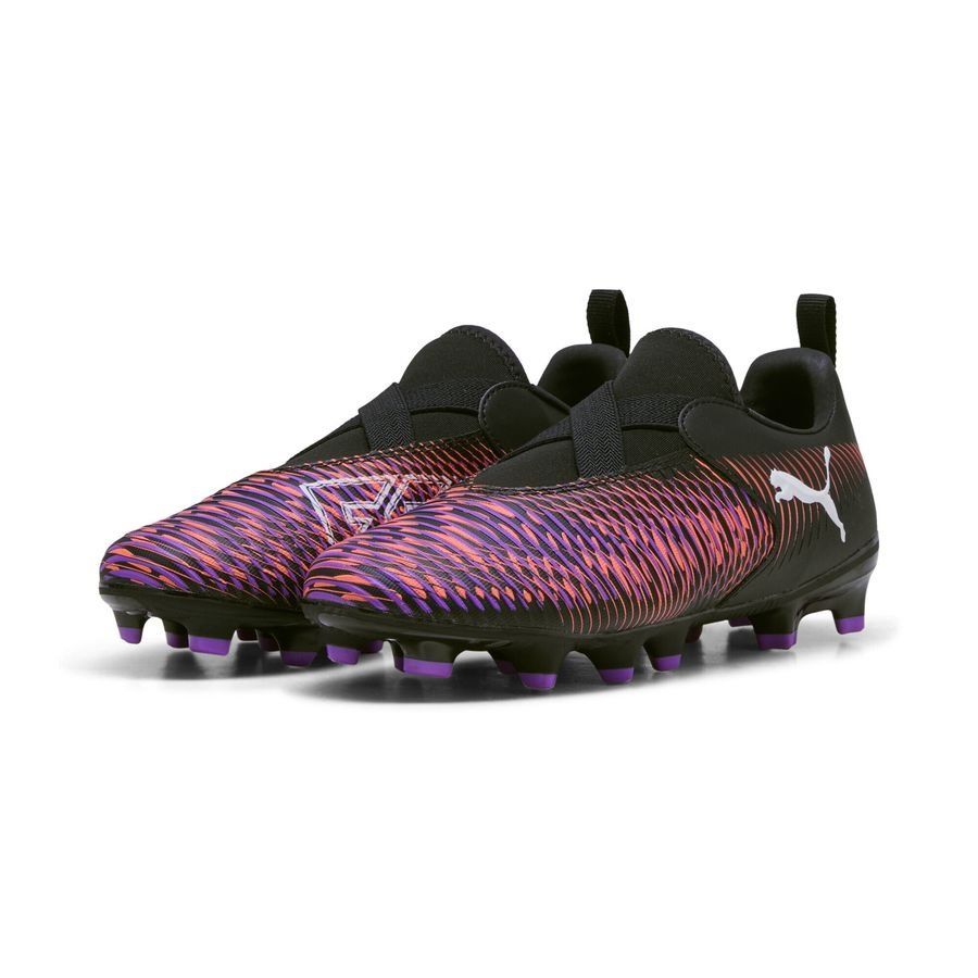 PUMA FUTURE 8 Match Laceless FG/AG - Noir/Violet - Enfant