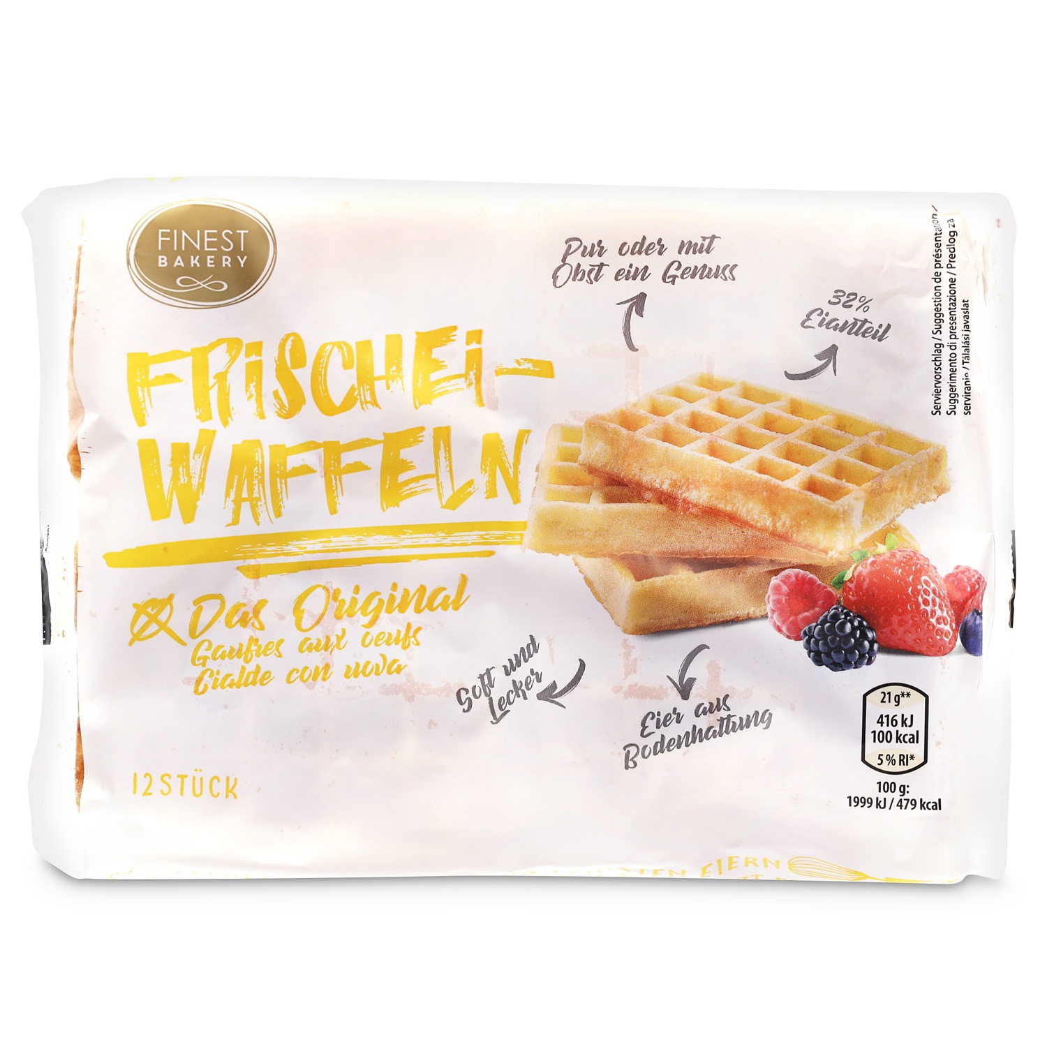 FINEST BAKERY Frischeiwaffeln, Mini 250 g