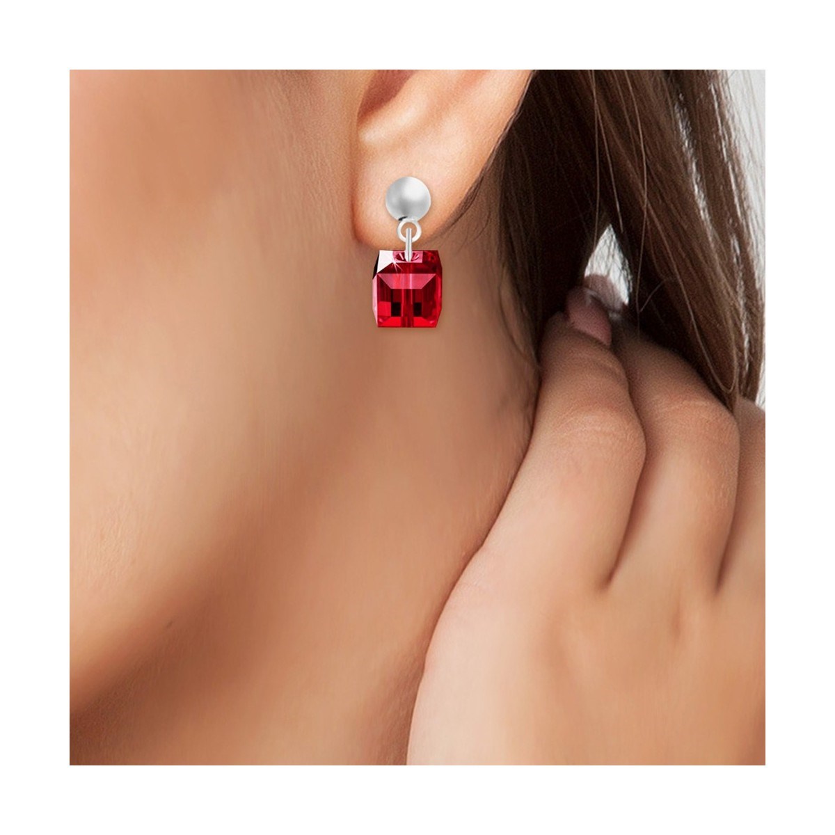 Boucles d'oreilles SC Crystal ornées de Cristaux scintillants