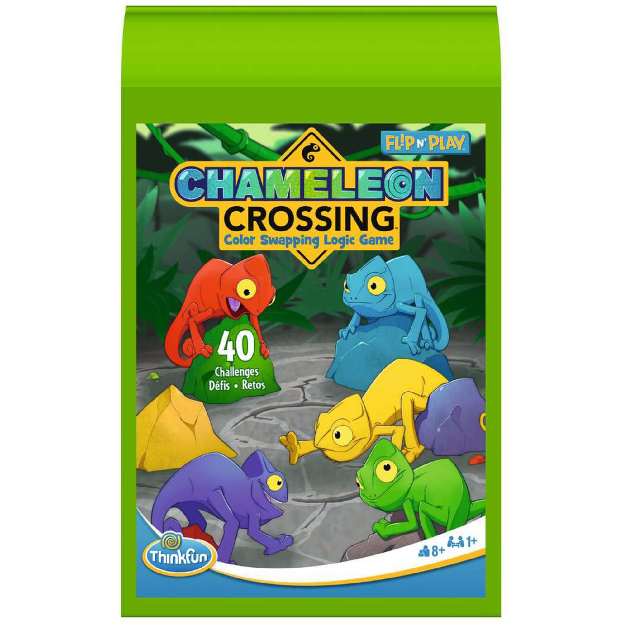 THINK FUN Brettspiel Flip n’ Play - Chameleon Crossing