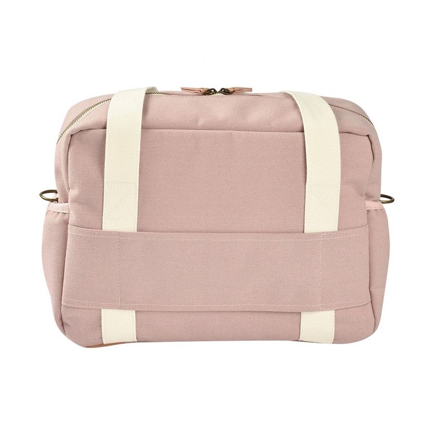 Sac à langer Paris - Rose poudré - Ecru