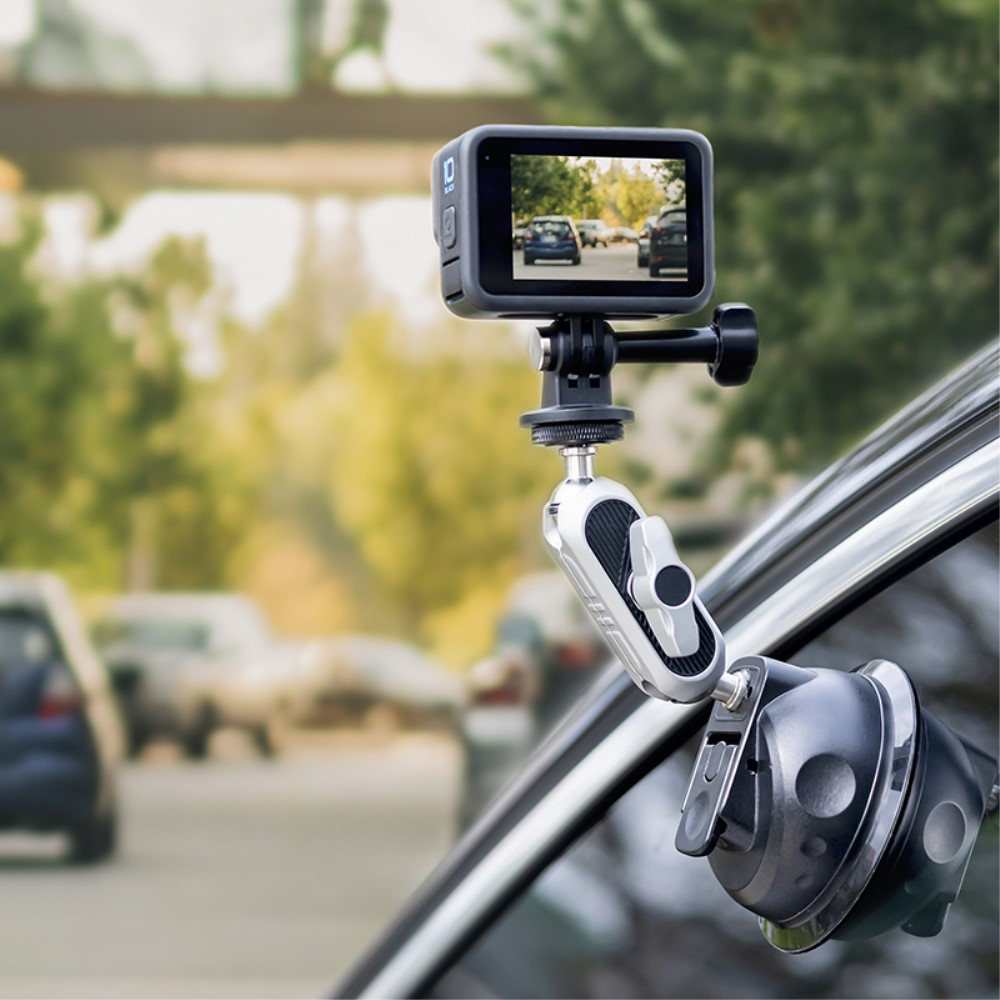 Auto KFZ Kamera Saugnapfhalterung   Stativ Adapter für GoPro und Smartphones - Schwarz