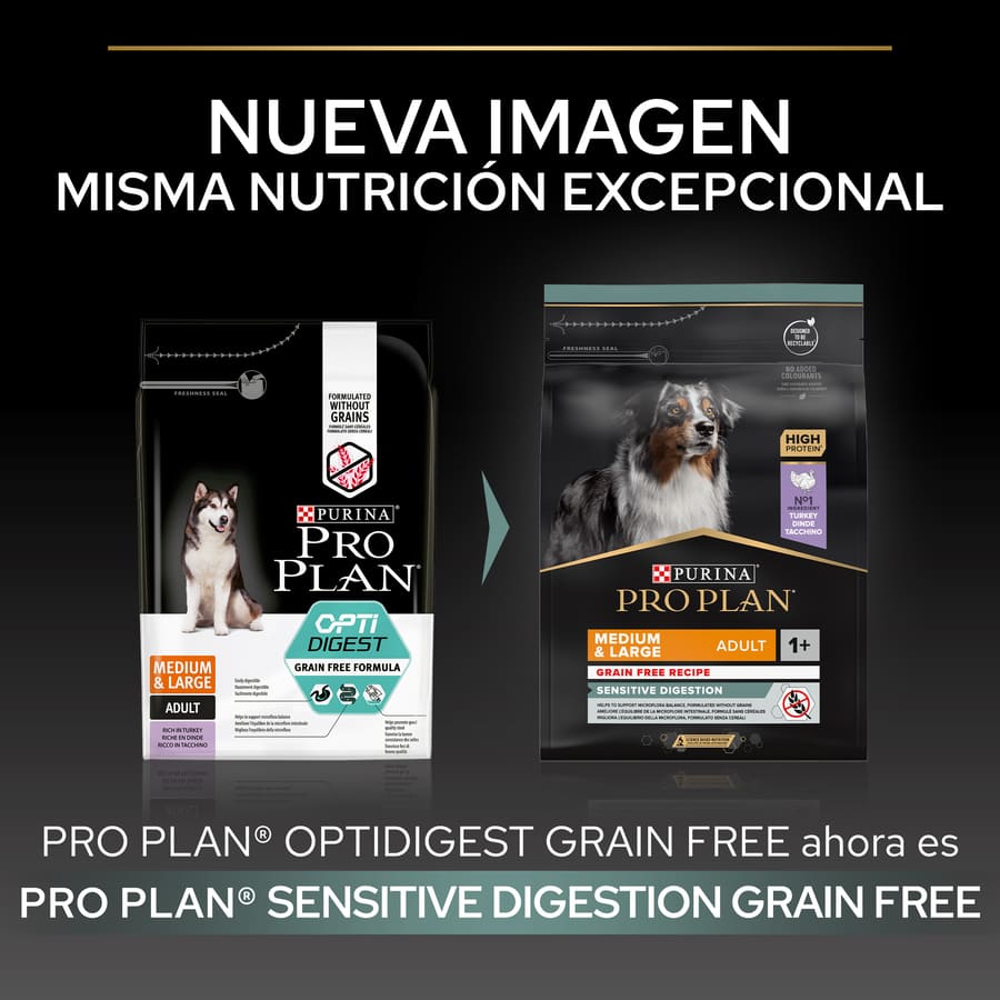 Pro Plan Adult Medium and Large Digestion Turkey Dog Food