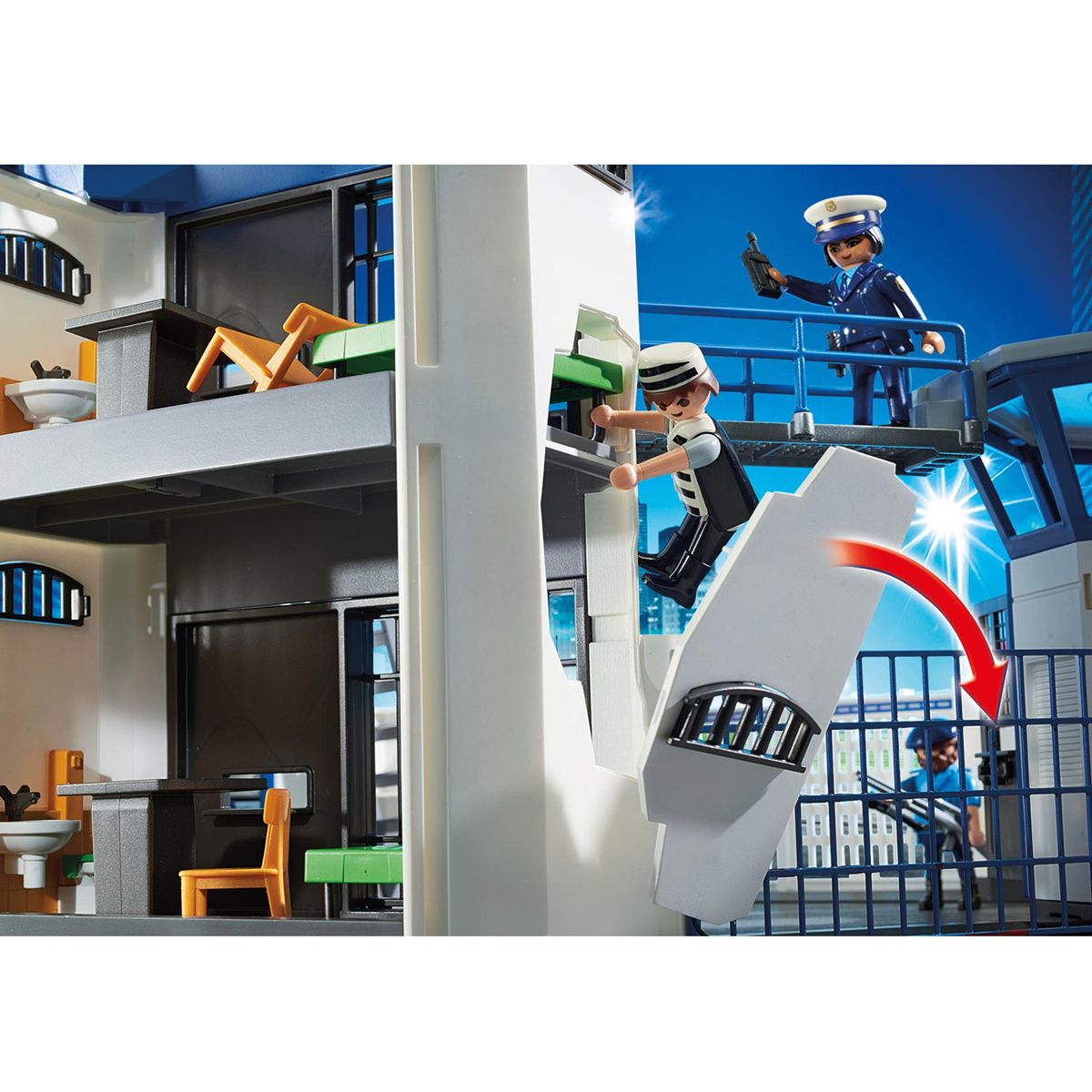 Commissariat de police avec prison Playmobil City Action 6919
