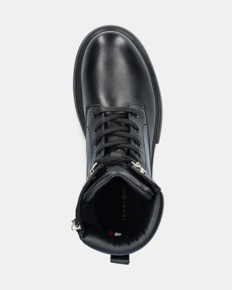 Tommy Hilfiger Sport Lace-up Biker Bikerboots  - zwart