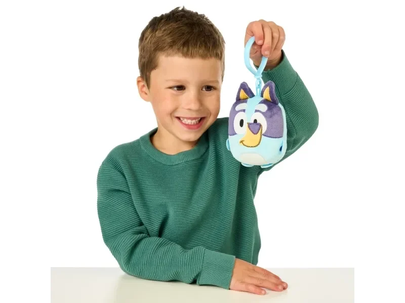 Bluey- Bluey Mini Bamse med taskeklemme