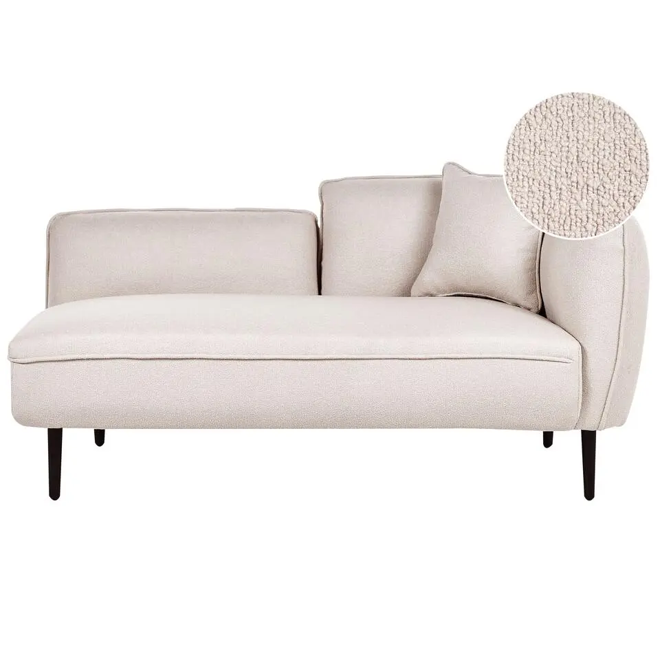 CHEVANNES - Chaise longue - Beige - Polyester