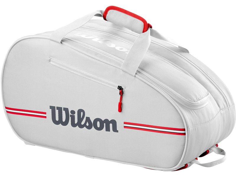 Wilson Padel Bag Weiss Praktische Tasche für Padel Schläger