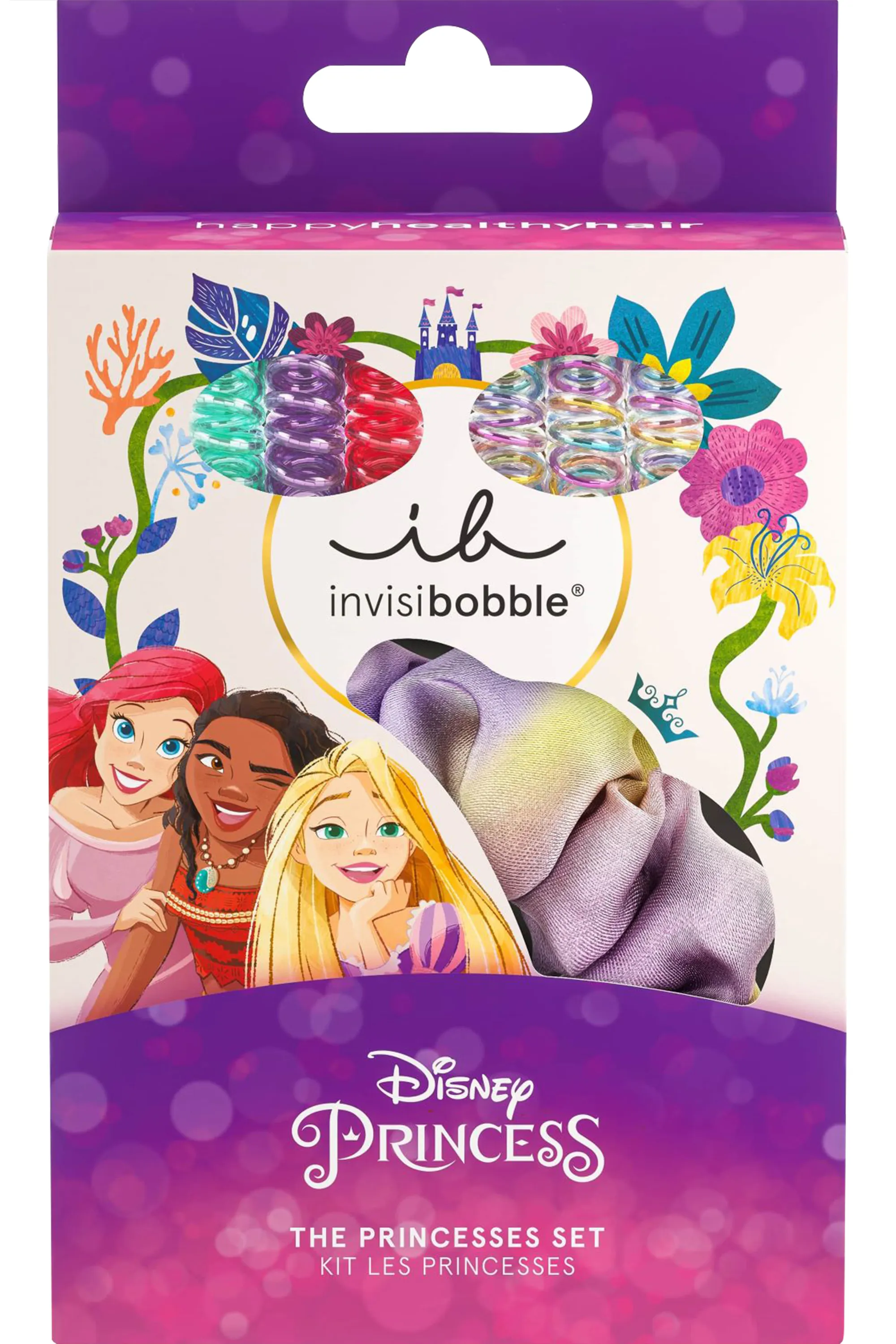 Invisibobble Coffret essentiels cheveux princesses Disney