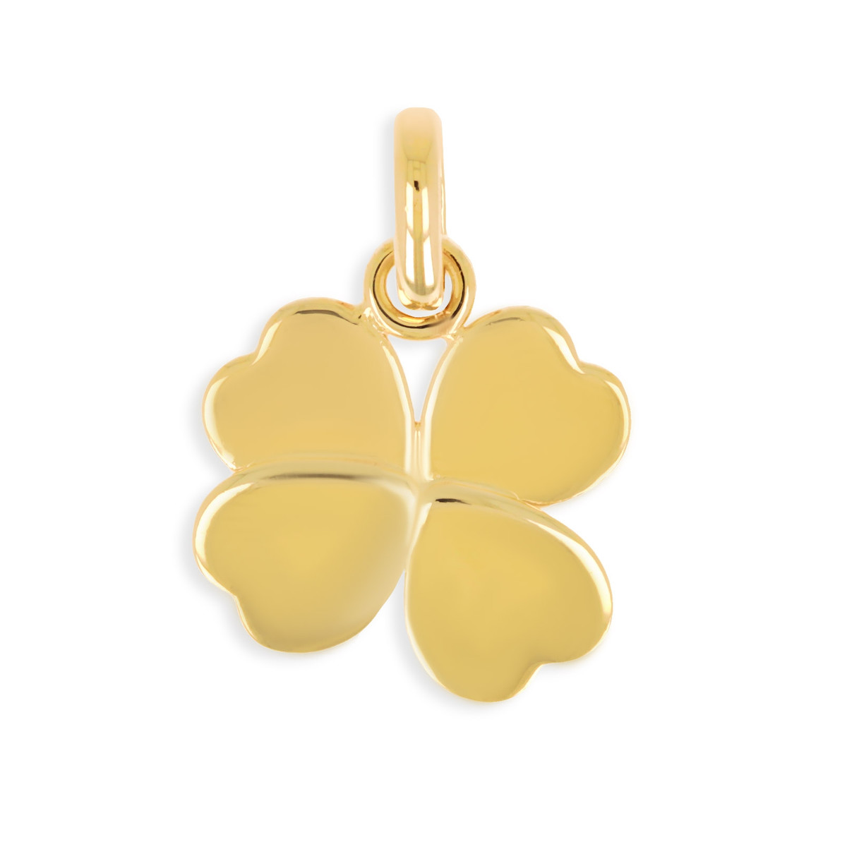 Pendentif plaqué or trèfle à quatre feuilles