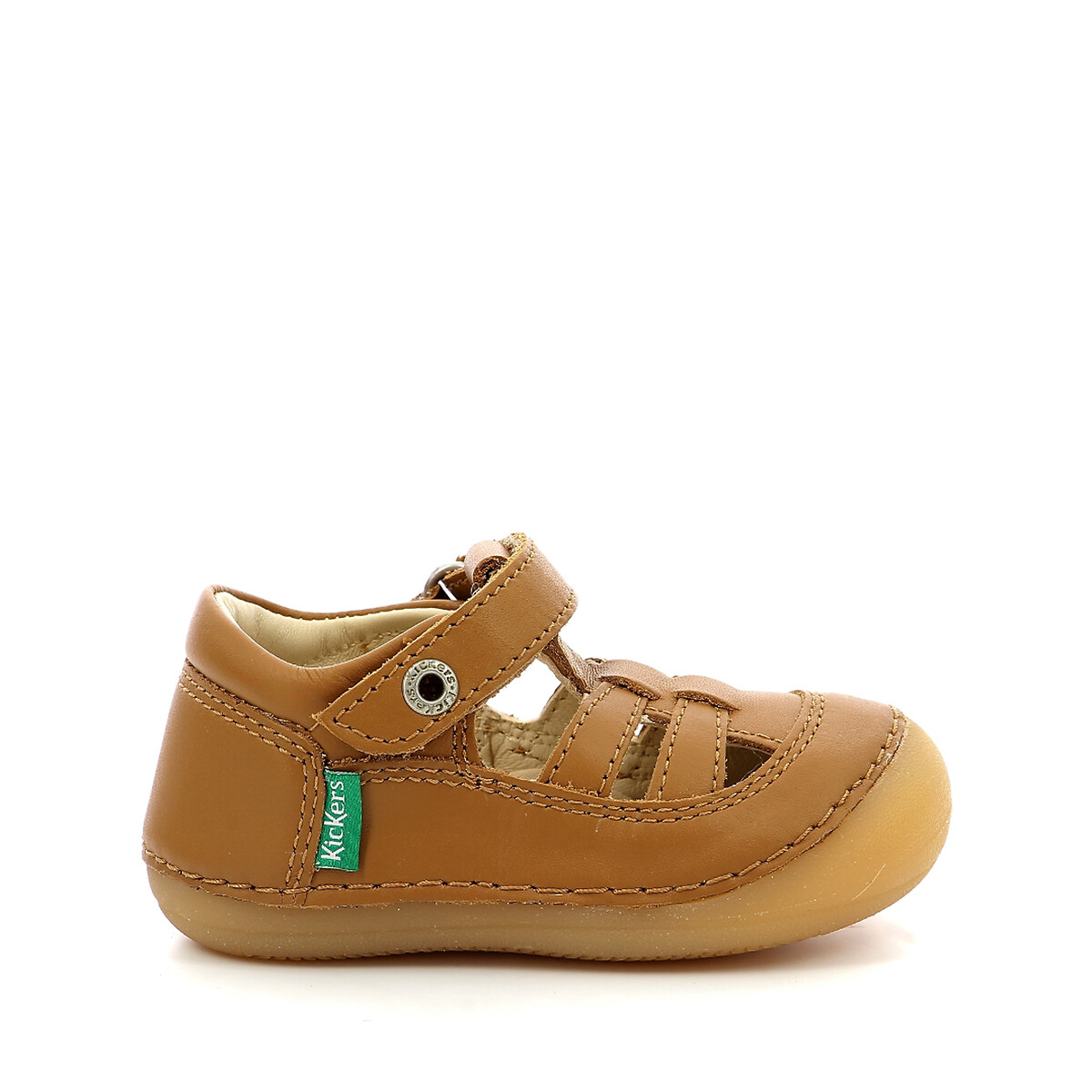 KICKERS<br>Sandálias fechadas de couro Sushy