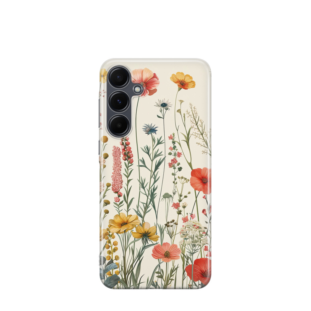 Samsung Galaxy A55 Gummi Hülle Blühender Tanz - Versch. Farben