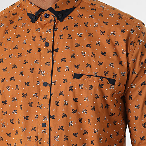 Chemise Manches Longues Camel