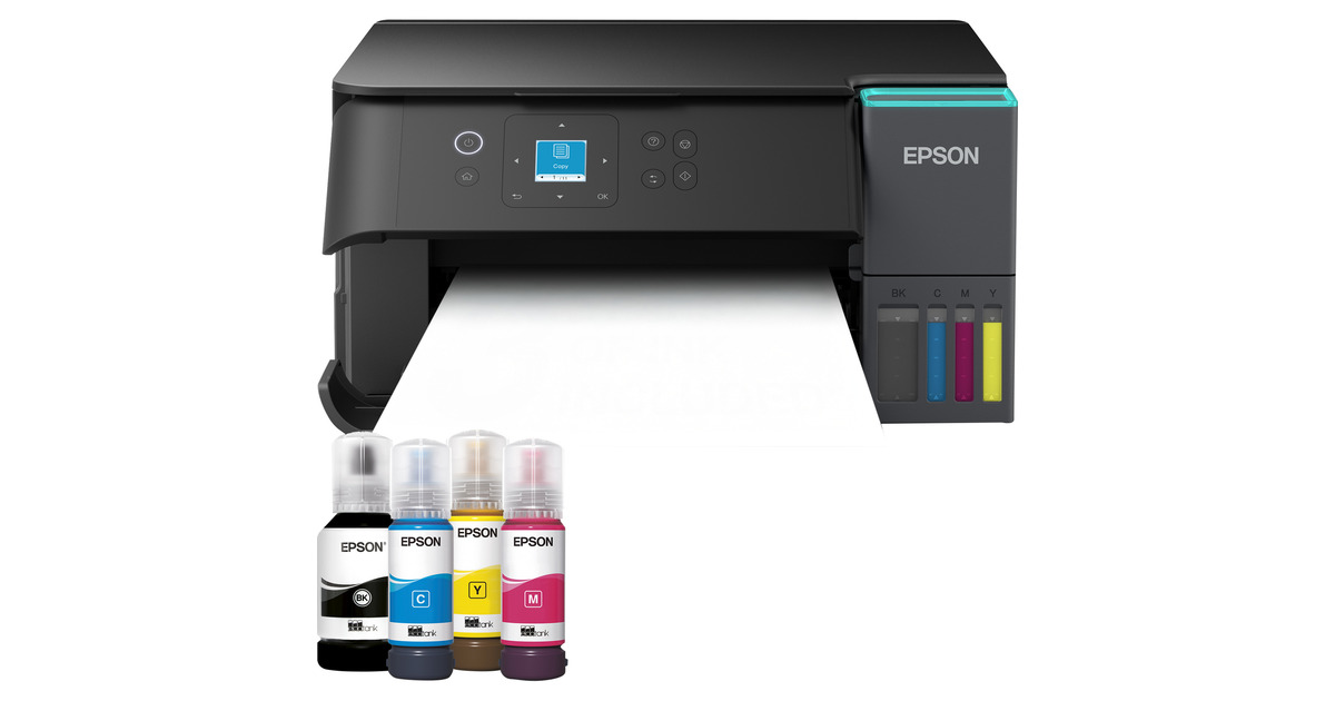 EpsonEcoTank ET-2950 all-in-one inkjetprinter  (Zwart, Scannen, Kopiëren, wifi, inclusief tot 3 jaar inkt)
