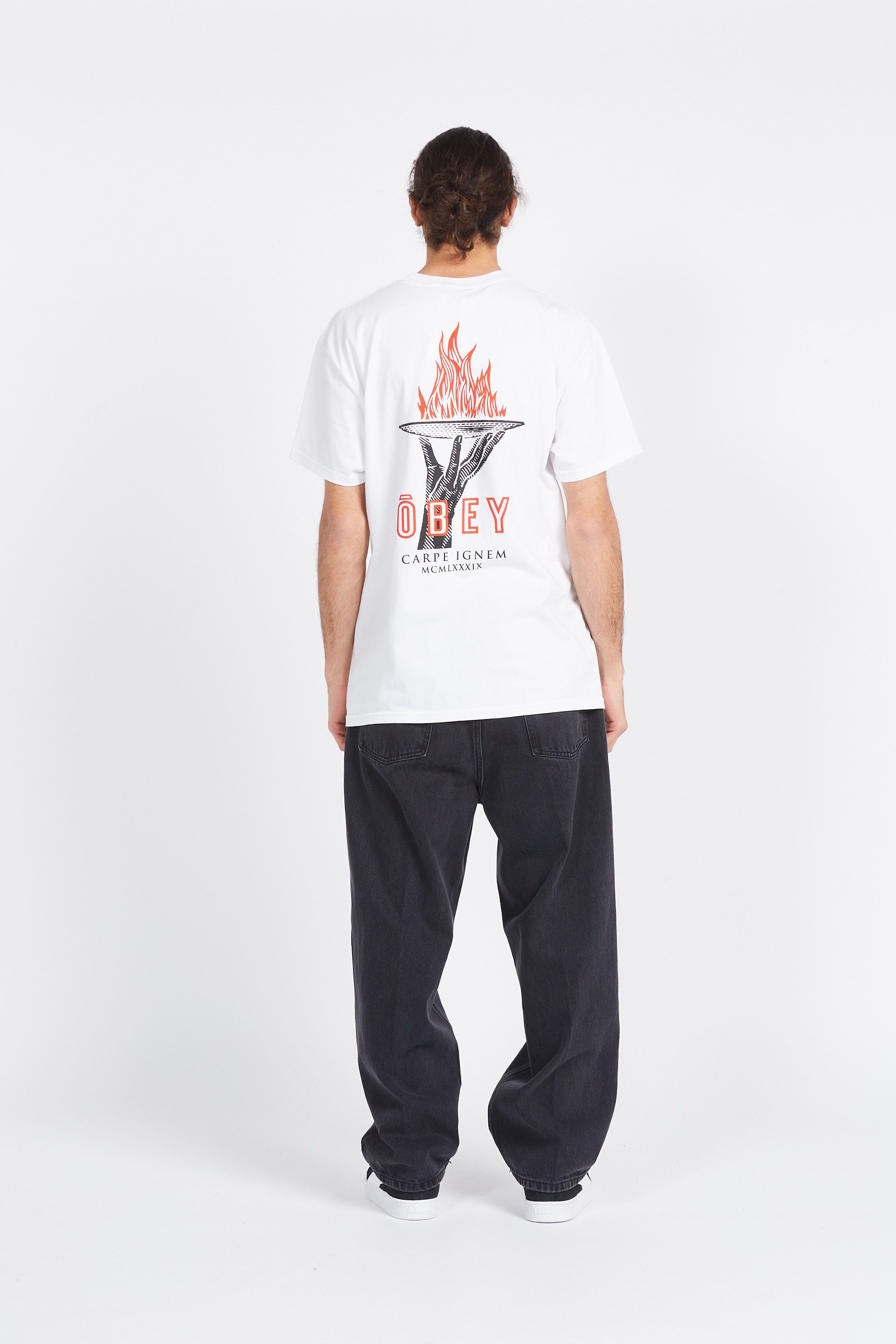OBEY T-shirt  OBEY SEIZE FIRE Blanc