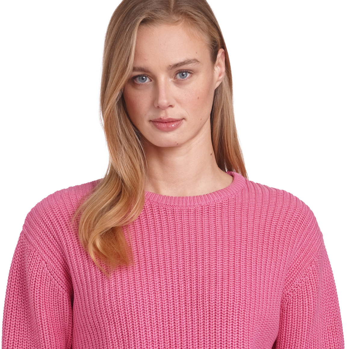 Jonas Nielsen Damen Strickpullover aus Bio-Baumwolle pink