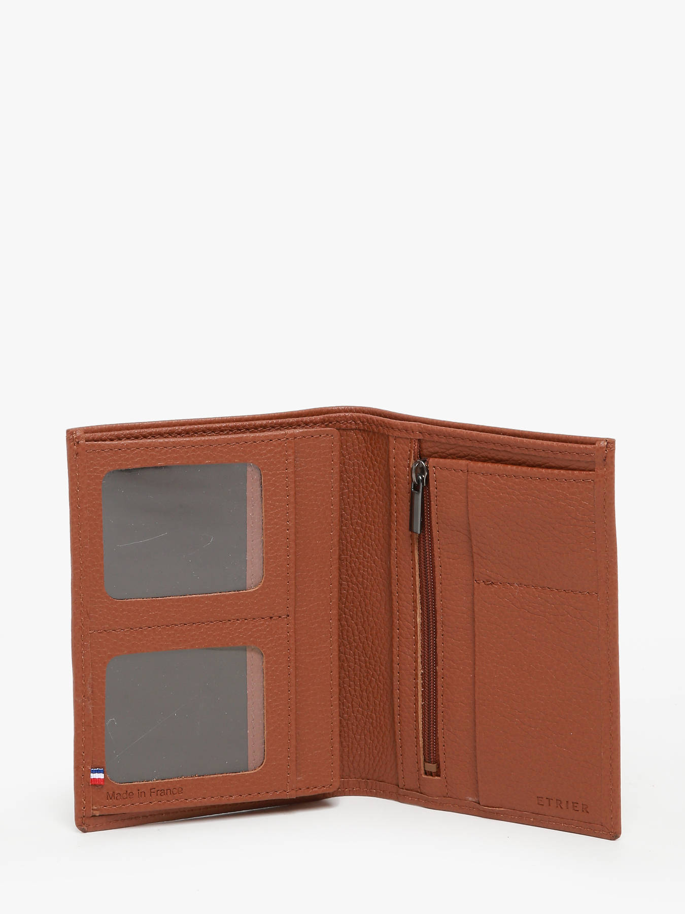 Portefeuille porte-monnaie Madras cuir ETRIER