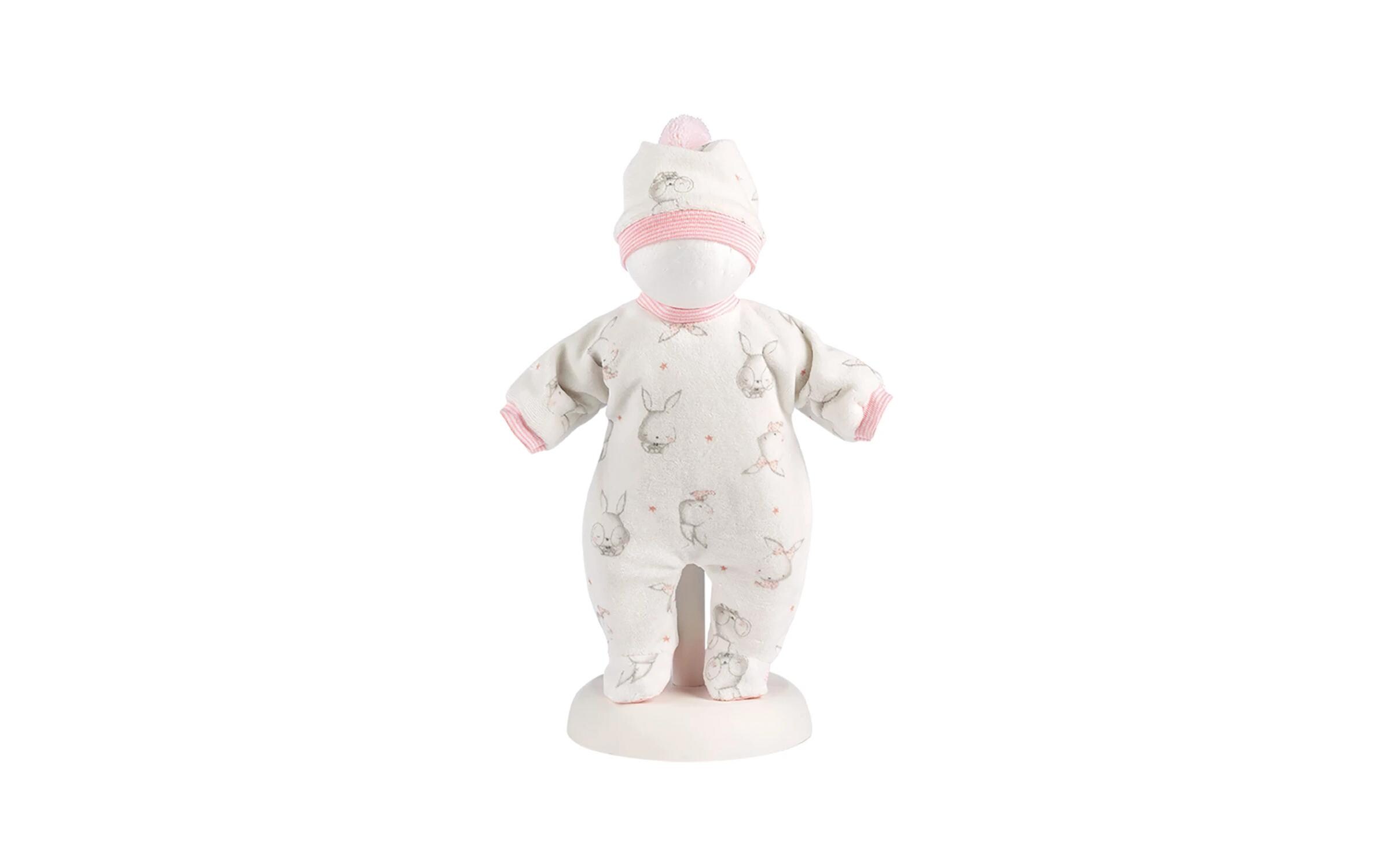 Puppenkleidung Pyjamaset pink Häschen 32 cmNiedliches Puppen-Outfit
