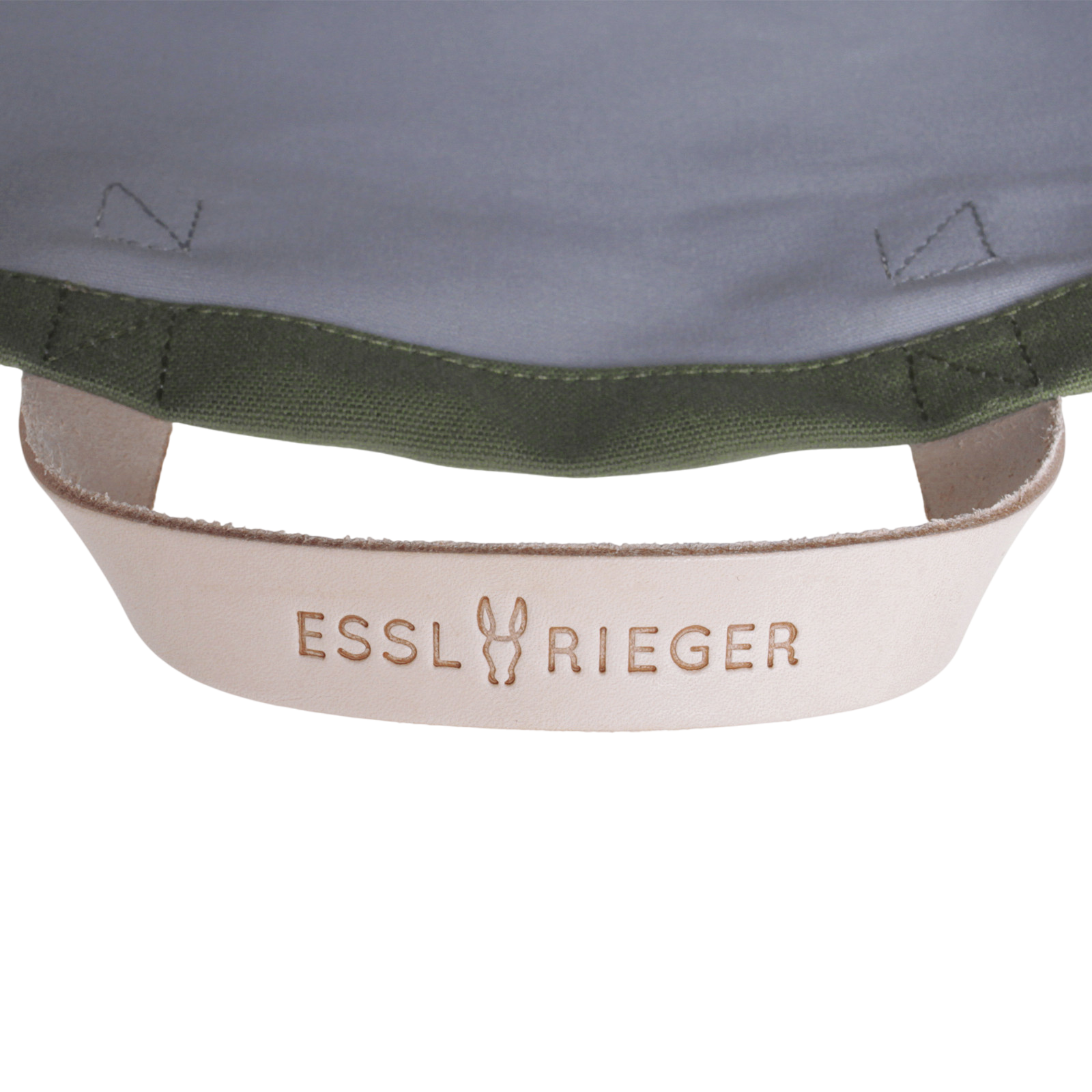 Shopper Sam Oliv, Leder Natur