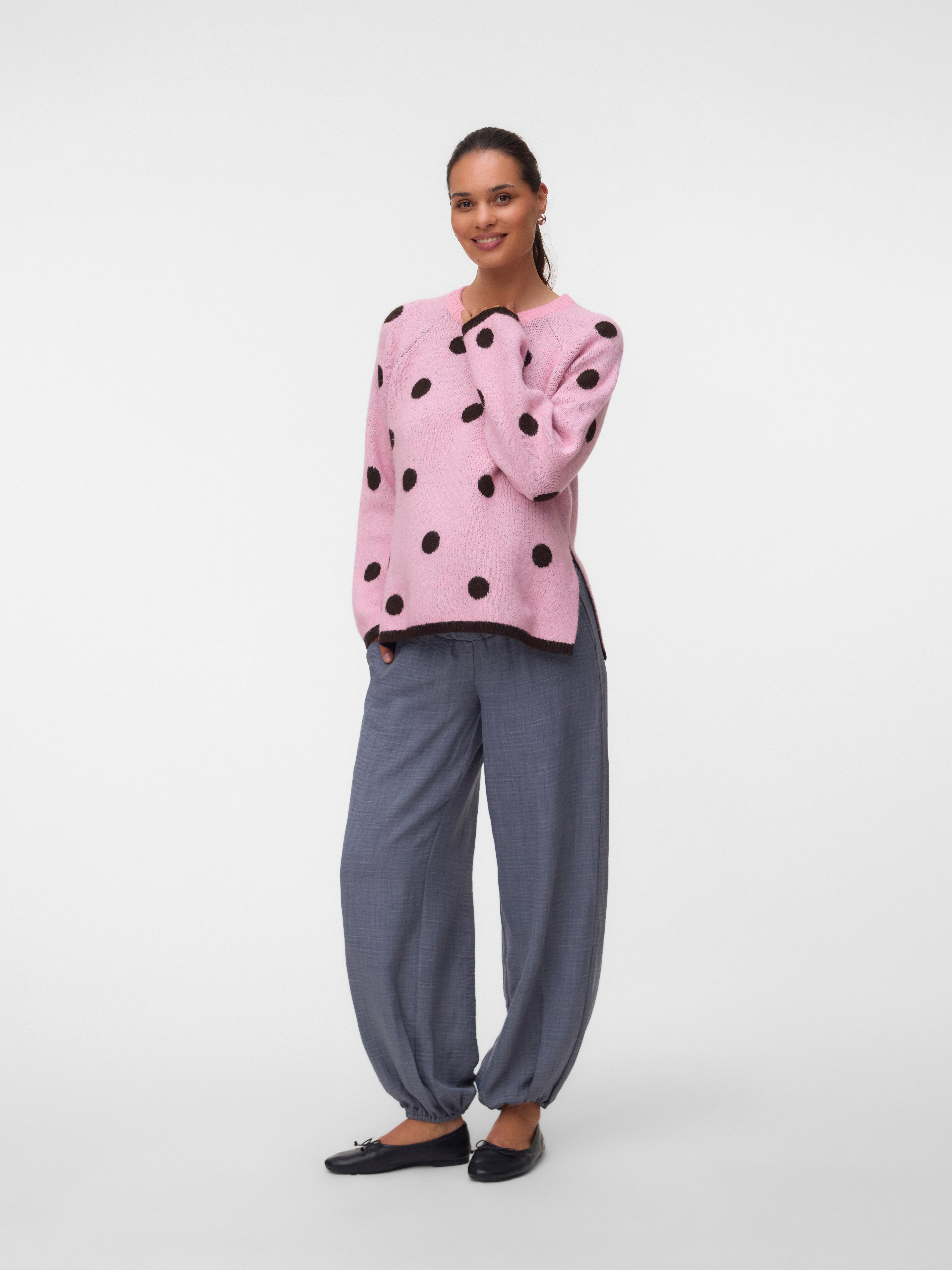 Regular fit O-hals Zwangerschap Pullover