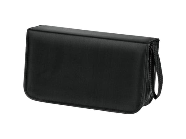 Hama CD Wallet 120 - Lomme for CD/DVD-plater - 120 plater - nylon - svart