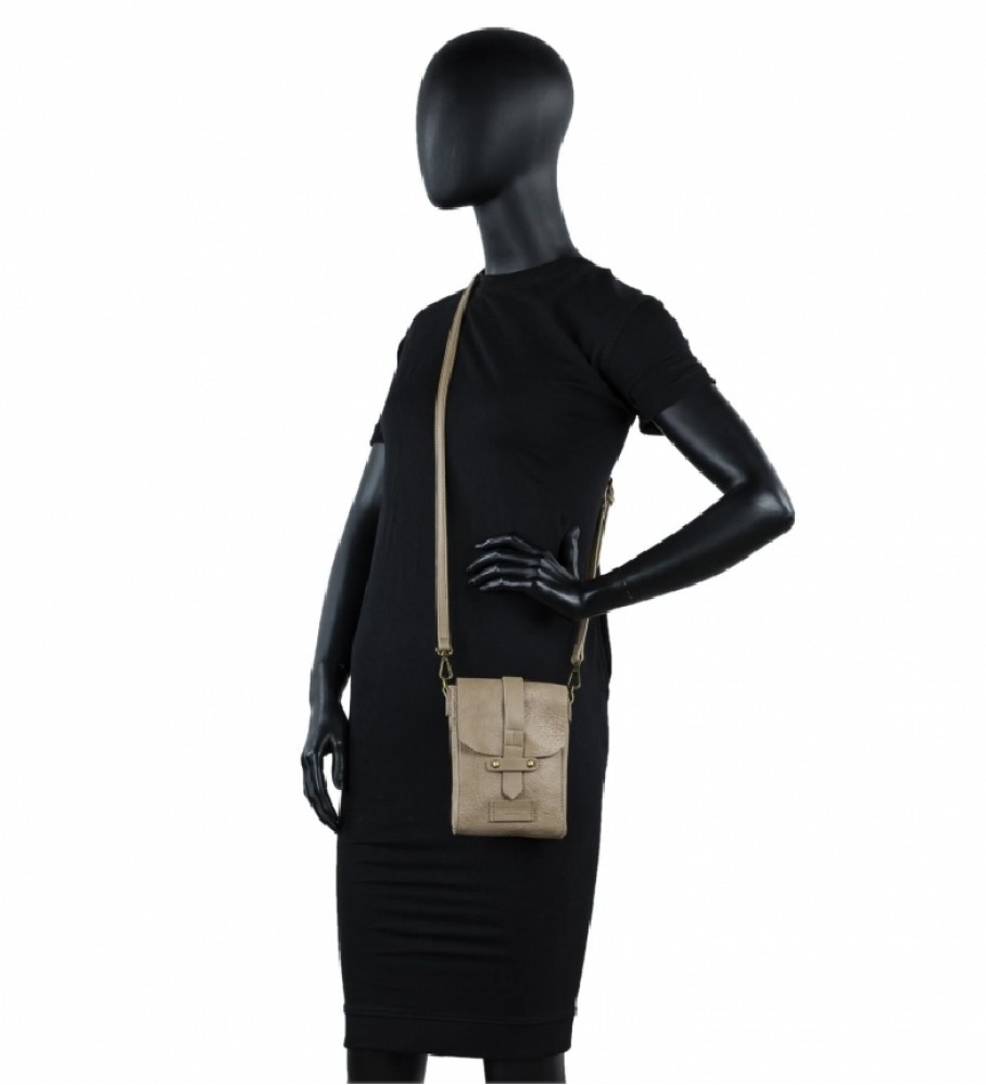 Bolsa de ombro Lois Calgary bege - 12,5 x 17 x 2 cm