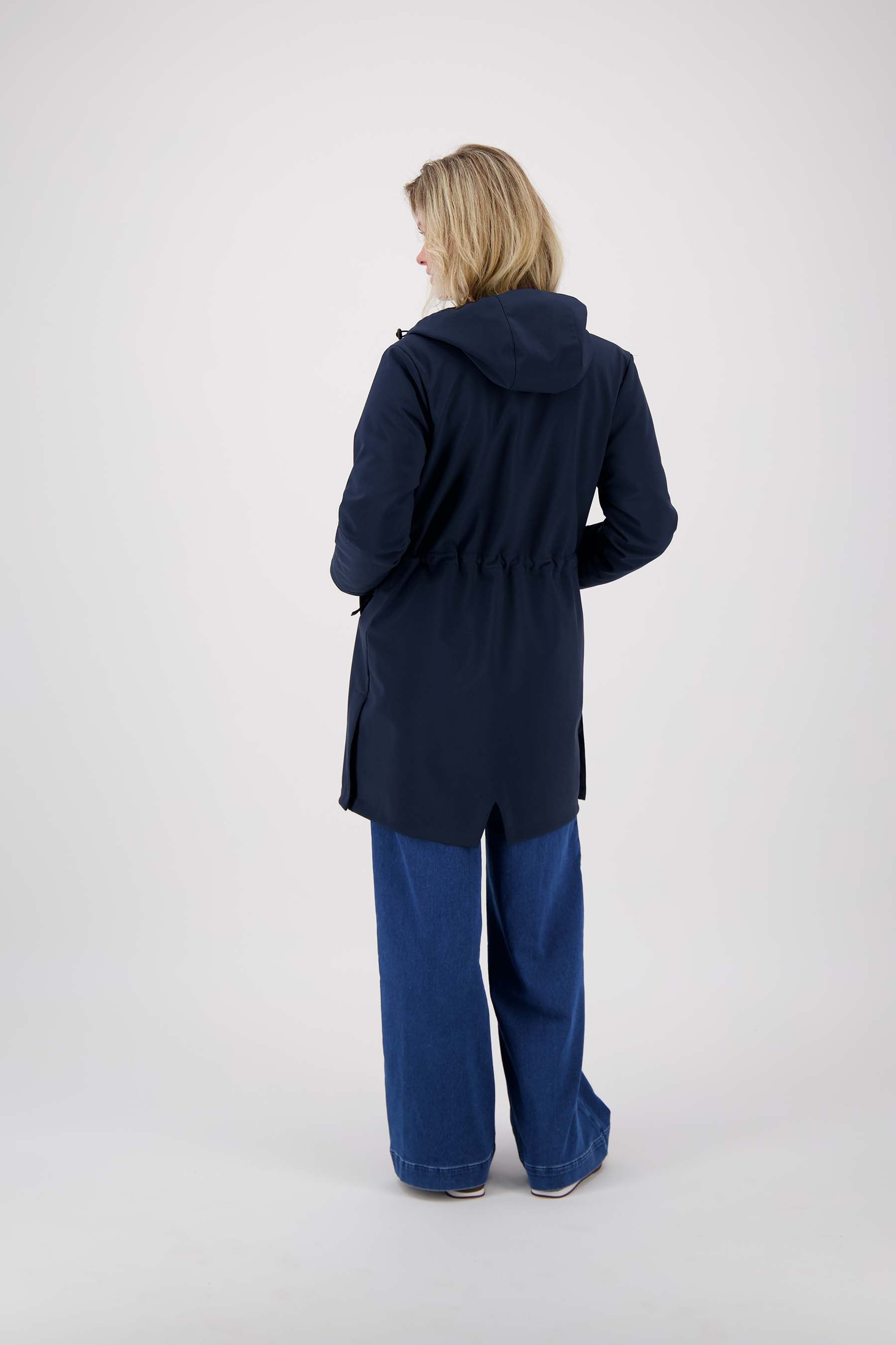 lange softshell jas met zachte binnenkant