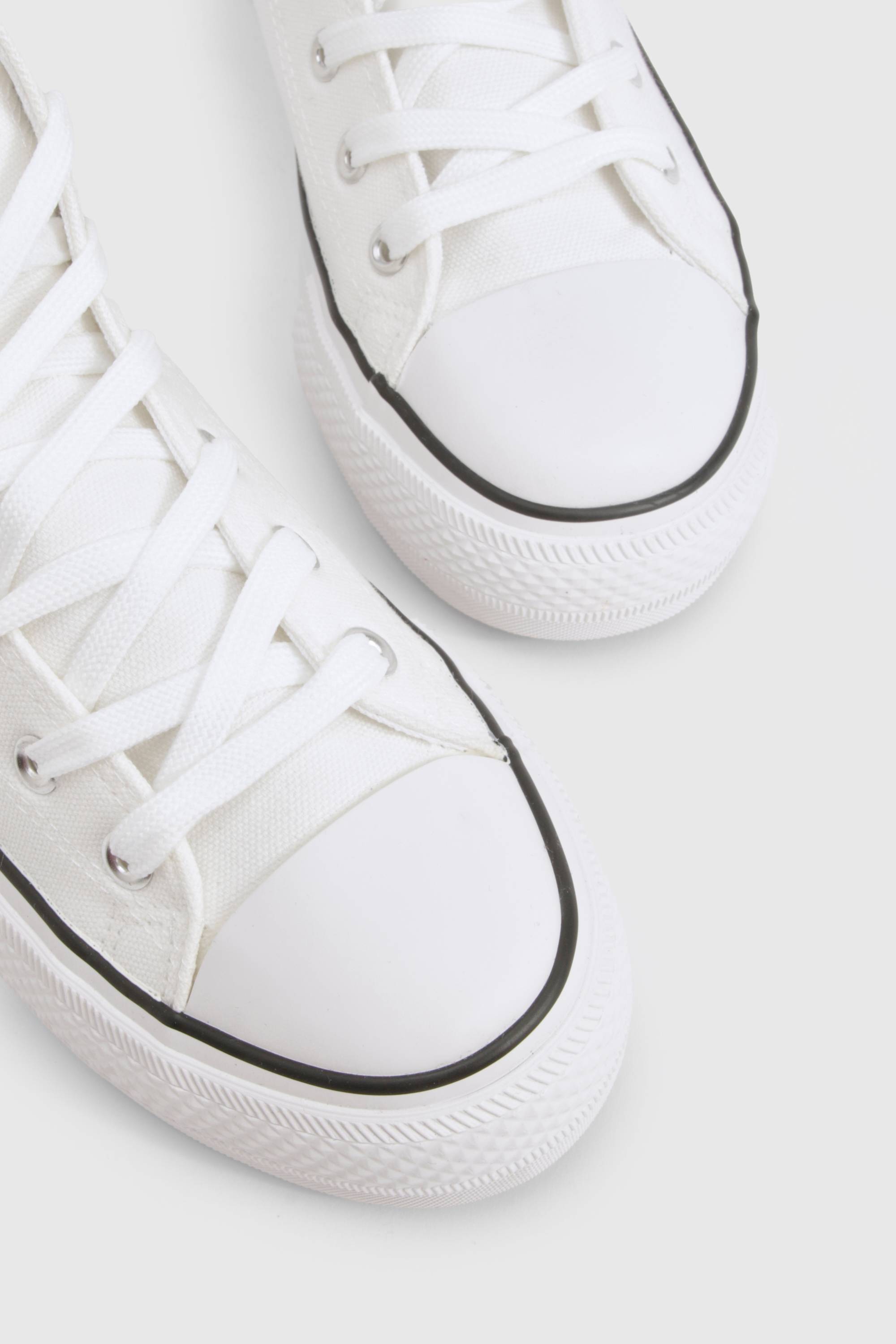 boohoo Baskets montantes à plateforme à lacets