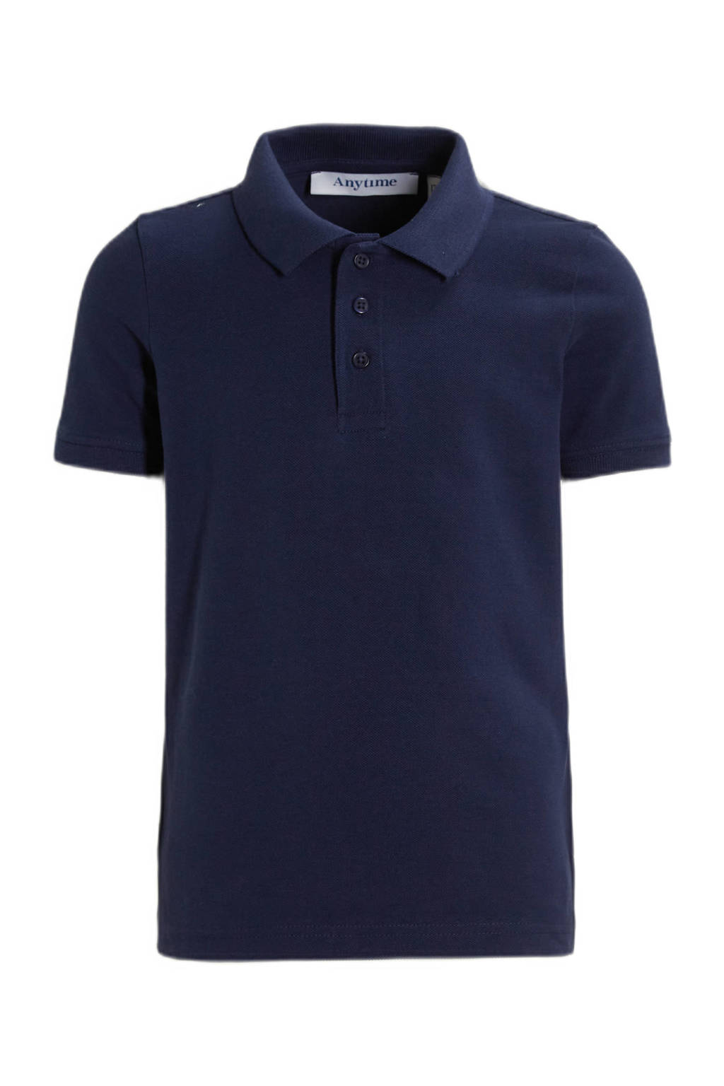 anytime piqué polo navy