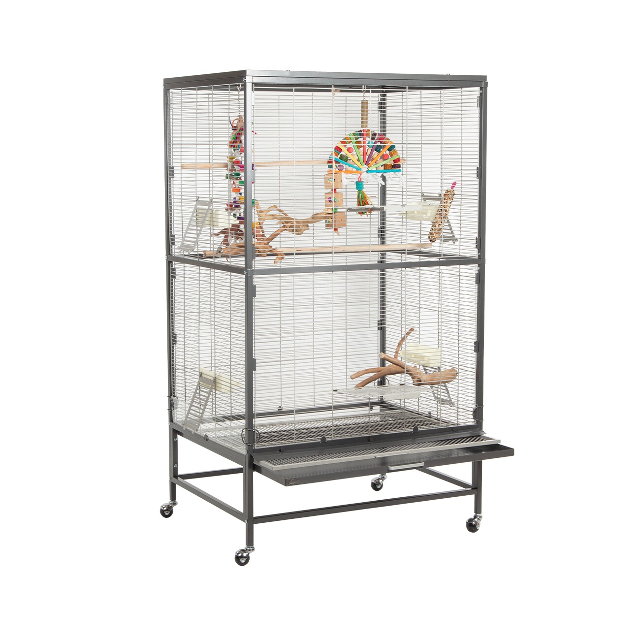 Montana Cages Voliere Casa 90 hellgrau/ dunkelgrau