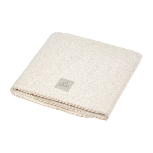 Nanami Knitlook Wiegdeken - Naturel