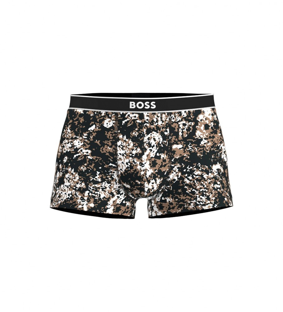 Cueca Boxer BOSS 24 Estampa multicolorida