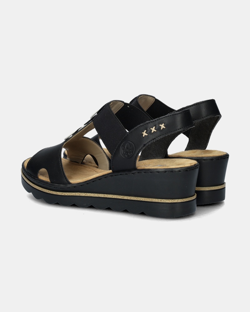 Rieker Sandalen  - zwart