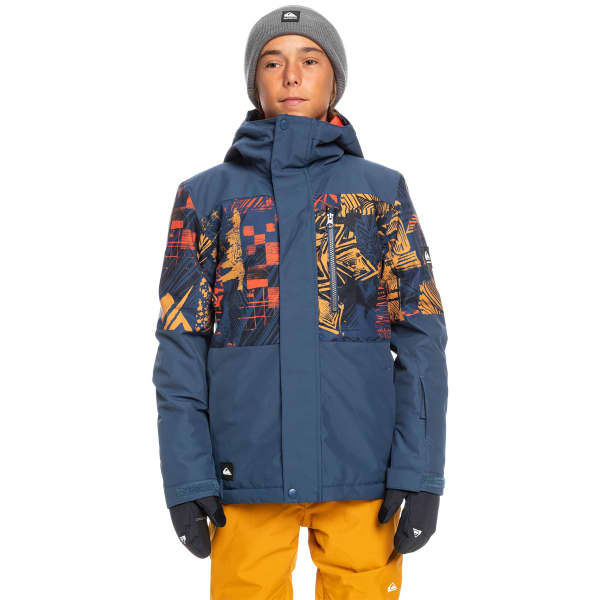 Veste de ski QUIKSILVER MISSION BLOCK YOUTH B SNJT BUCKTHORN BROWN COLOR BOX