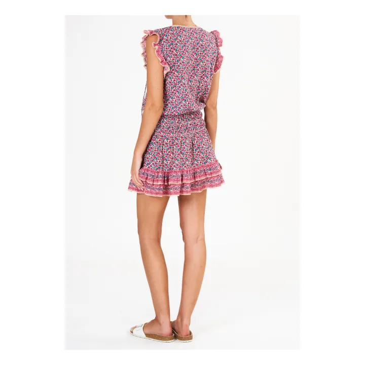 M.A.B.E. Robe Imprimée Volants | Rose