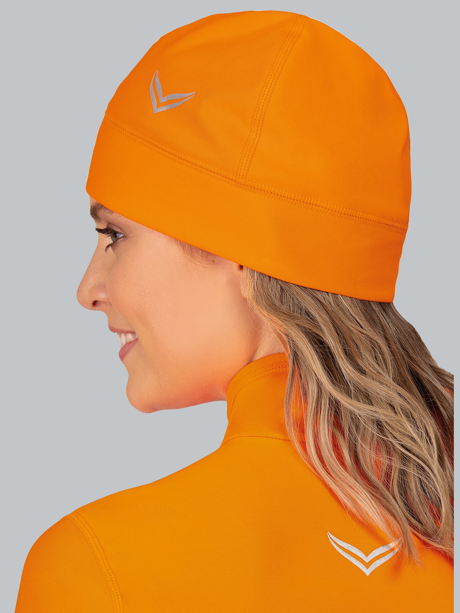 Mütze mit reflektierendem Logo Leuchtorange