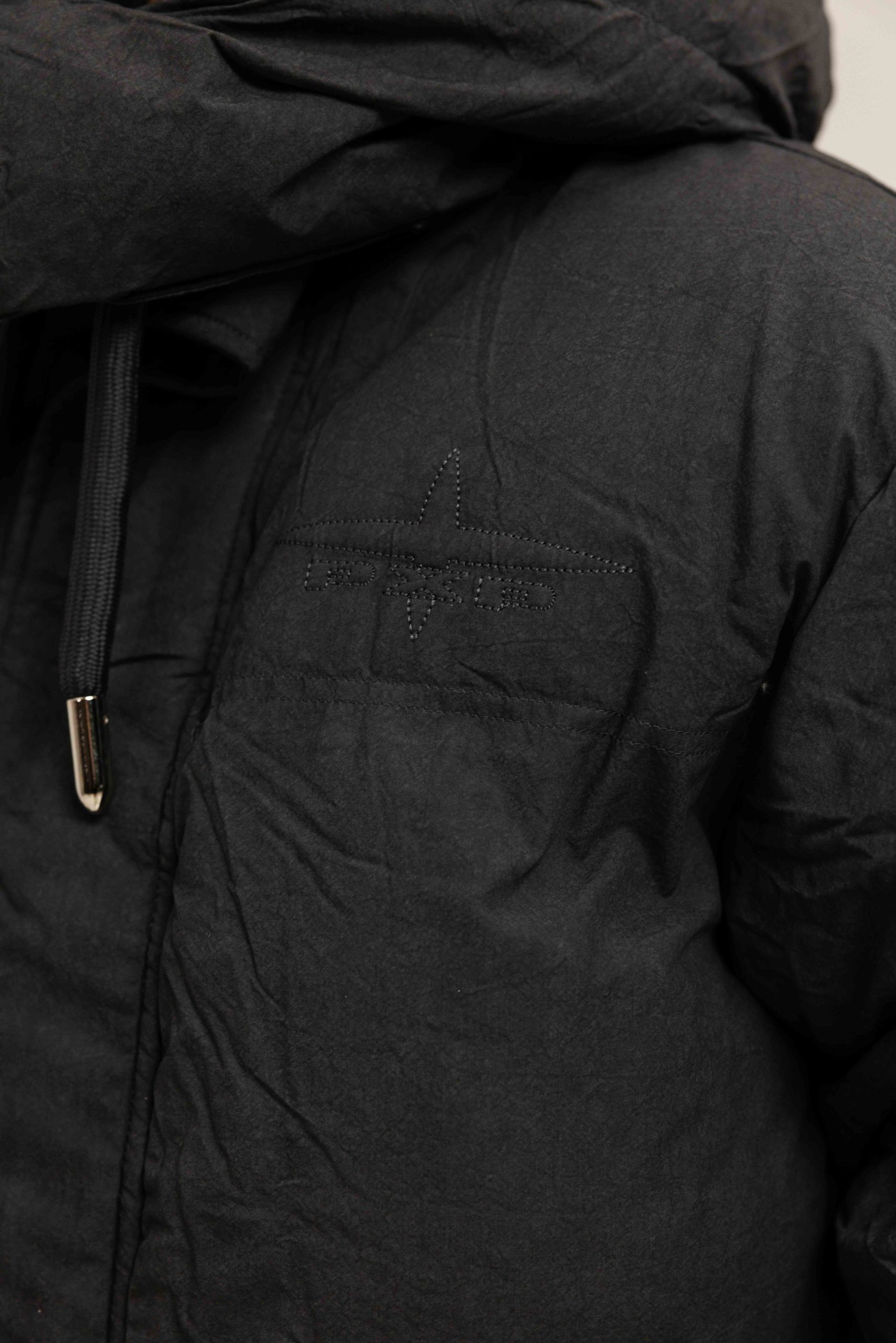 Project X Paris Quilted Winterjas Heren Donkergrijs