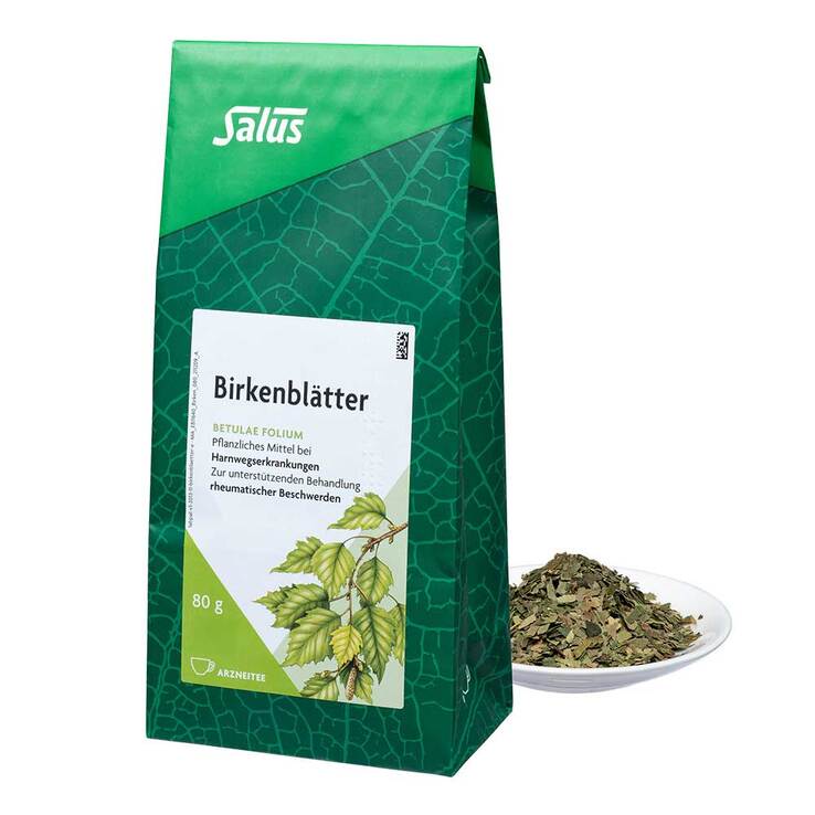 Birkenblätter Tee Betulae folium Salus, 80 g