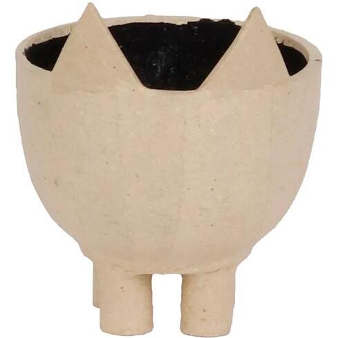 Cache pot renard 9x9x10,5cm - Kraft