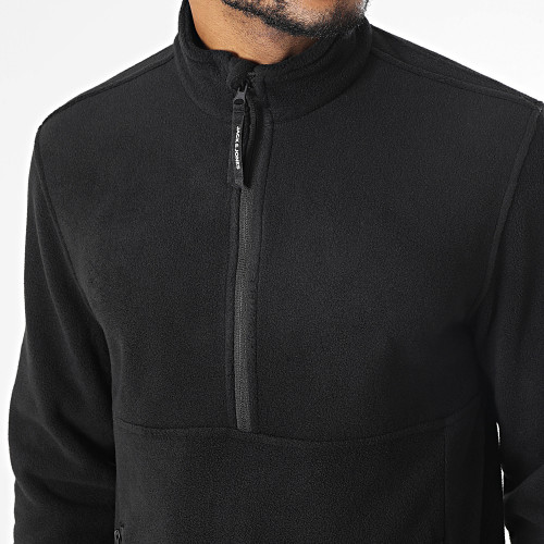 Veste Polaire Col Zippé Flame Fleece Noir