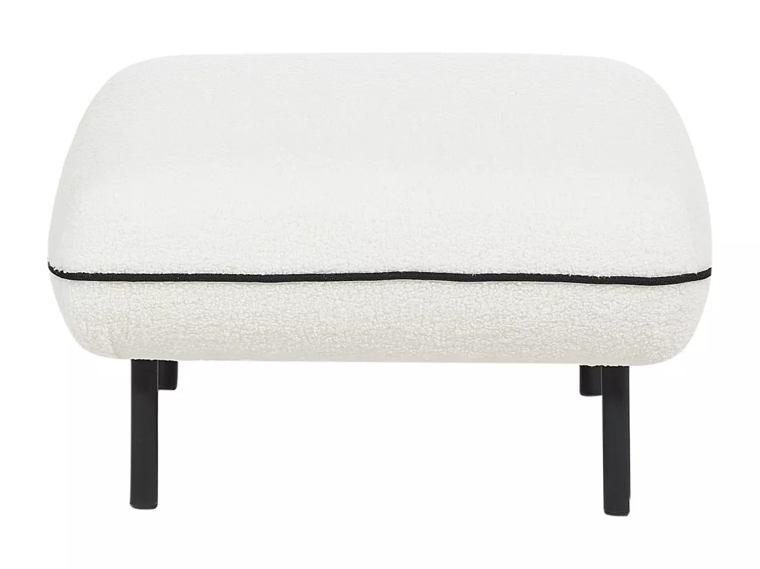 Ottoman TONSBERG Bouclé Blanc