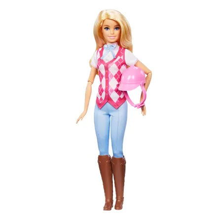 Barbie Mysteries: Das geheimnisvolle Pferdeabenteuer“ Barbie Malibu“ Puppe mit Reitkleidung und Zubehör