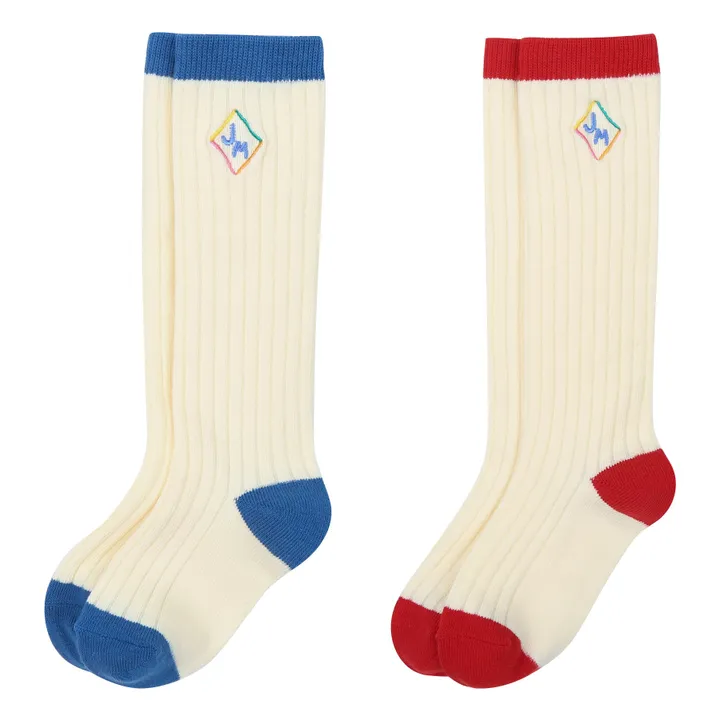 Jelly Mallow Lot 2 Chaussettes Hautes | Ecru