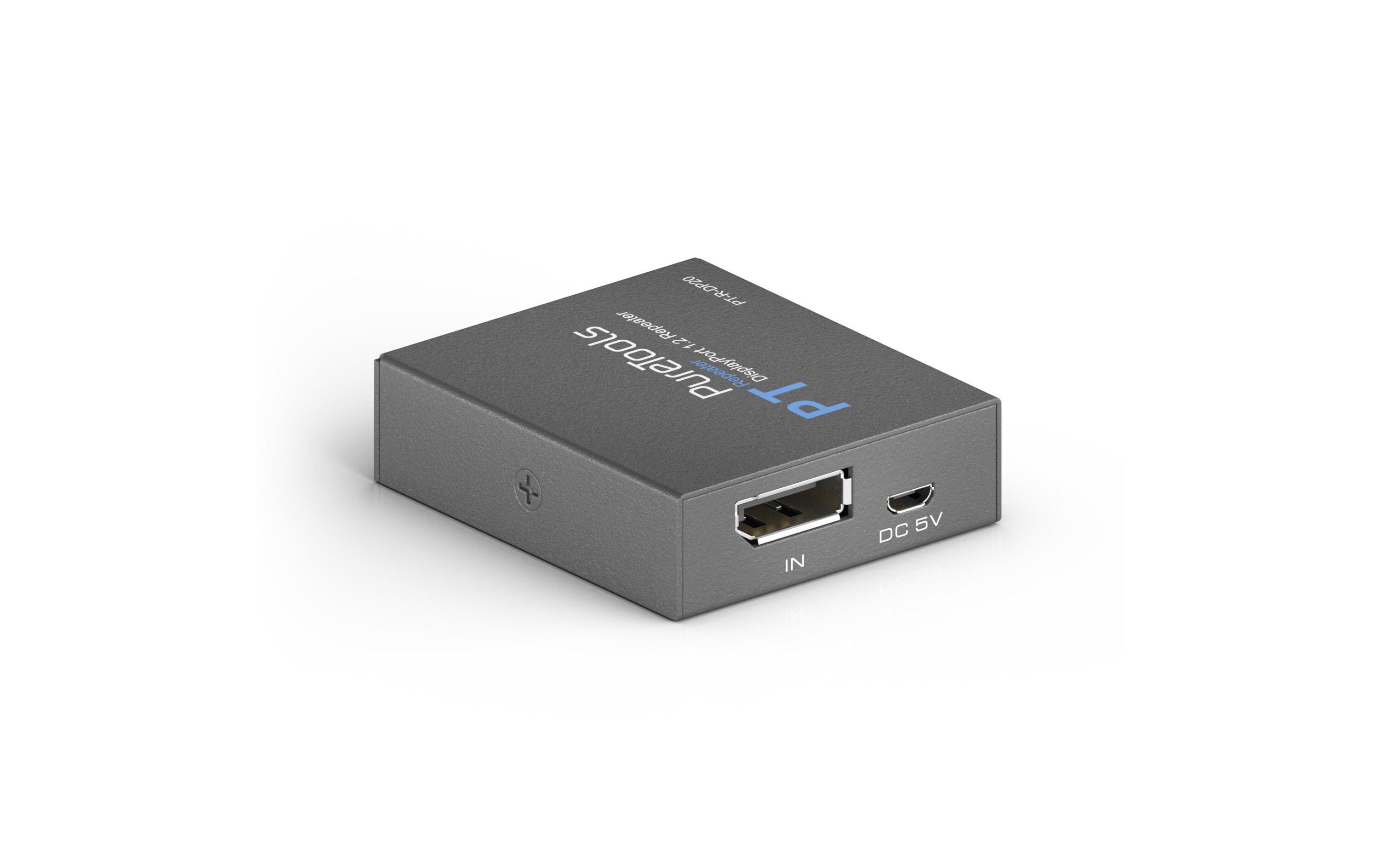 Signalverstärker PT-R-DP20 DisplayPort<br>4K 21.6Gbps Aktiver DisplayPort Signalverstärker