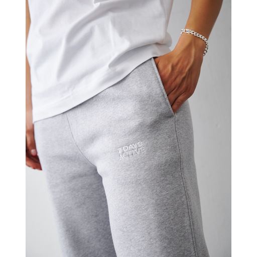 7 DAYS Active Organic Lounge Bukser, Heather Grey, L