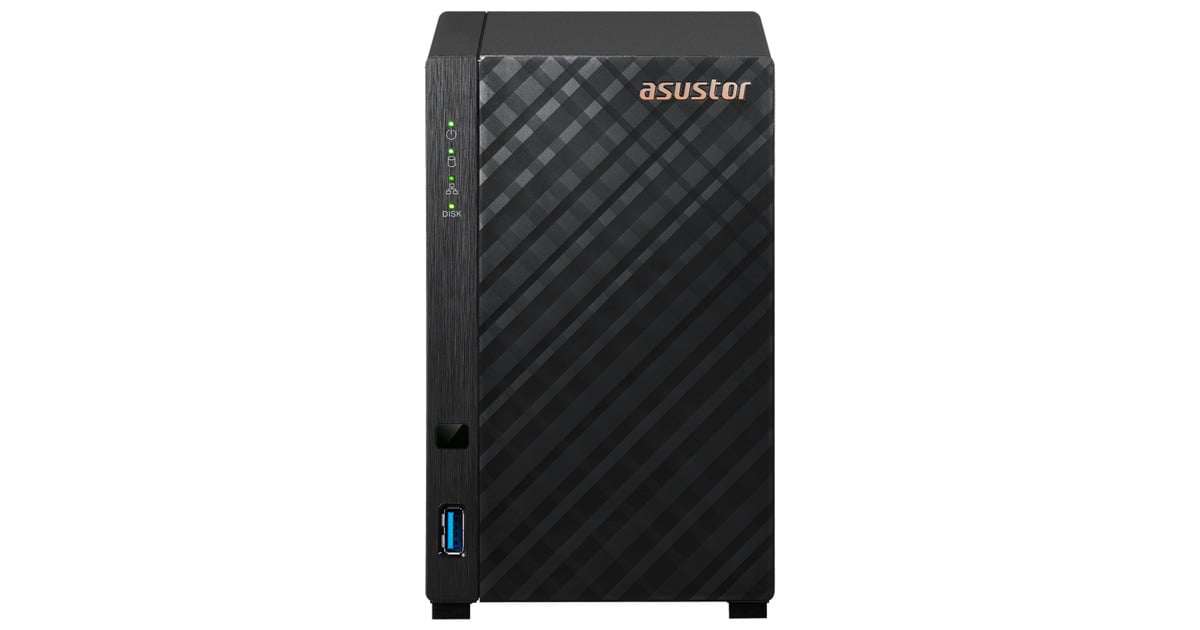 AsustorDrivestor 2 Gen2 (AS1202T) nas  (Zwart, LAN, USB)