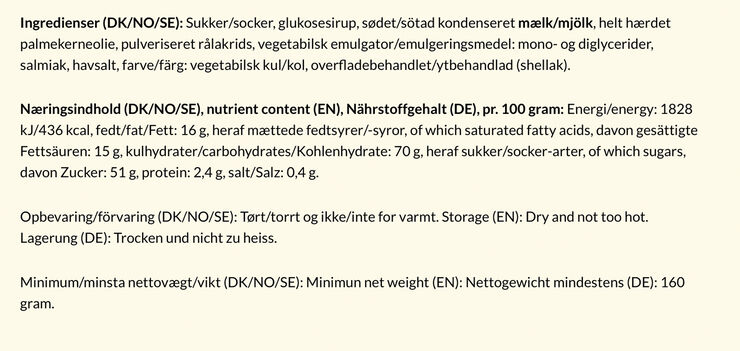 Bagsværd Lakrids Sød, 160 gr.